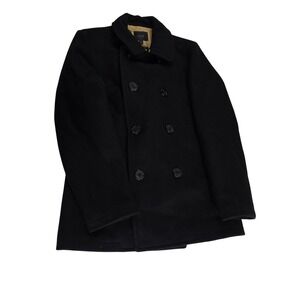 J. Crew Bayswater Wool Peacoat‎ Thinsulate Insulation Black Size S